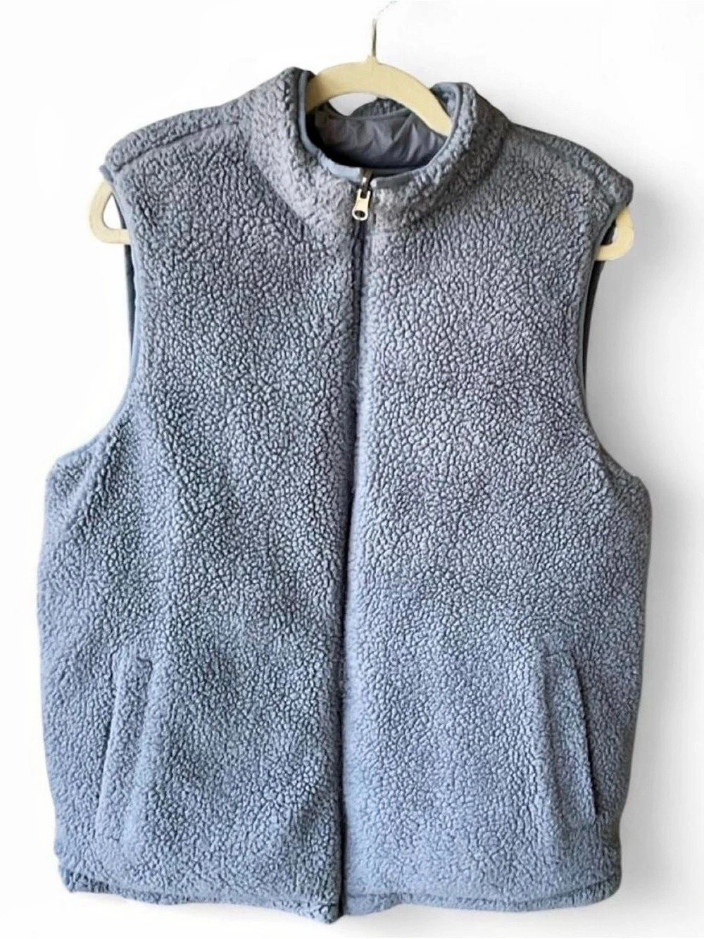 CORE Life *REVERSIBLE* Sherpa Fleece Vest | Space Blue | Thick High Pile